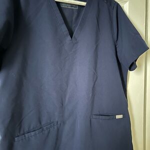 Figs - Casma top - Navy Blue